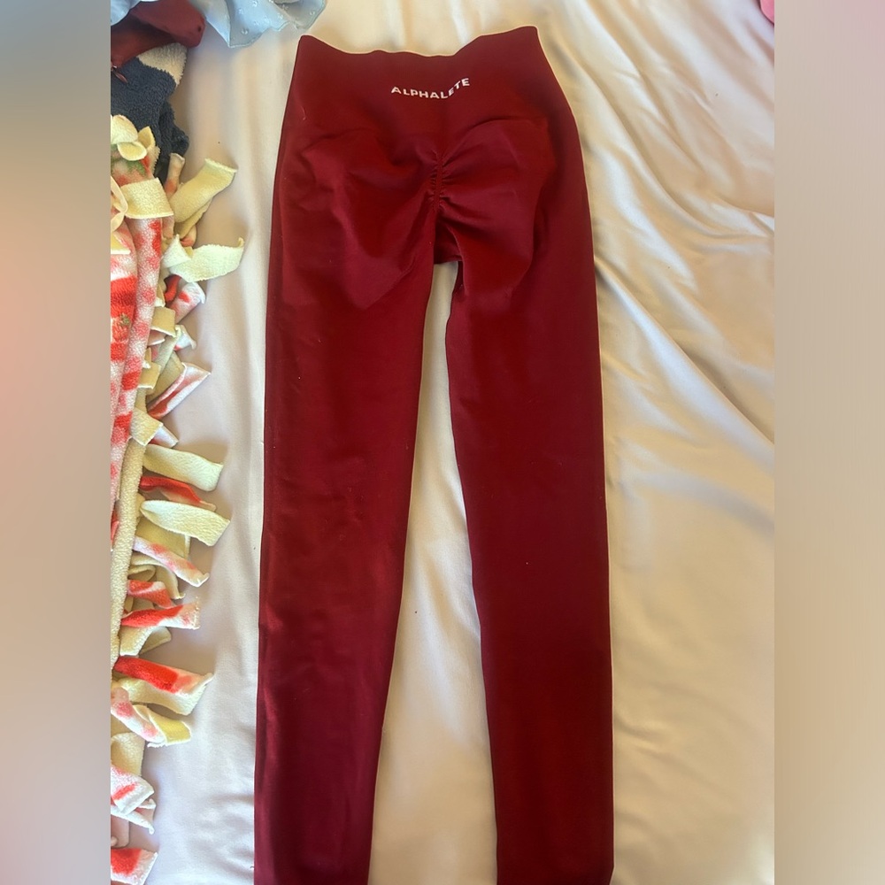 Alphalete Size S Maroon Leggings